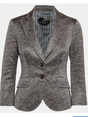 Etro Grey Silver Blazer